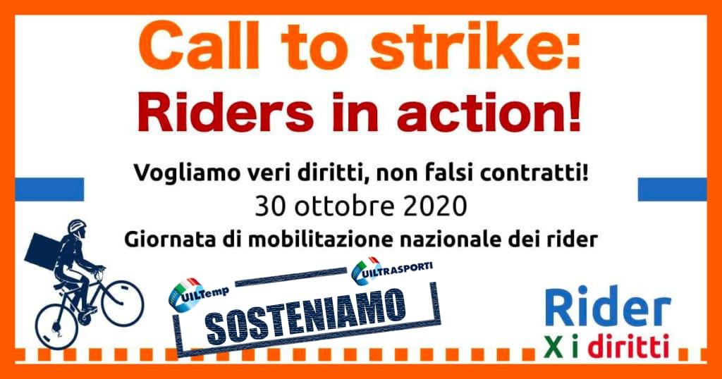 Giornata di mobilitazione nazionale dei rider