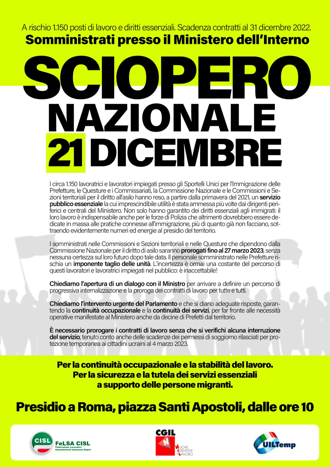 sciopero dicembre