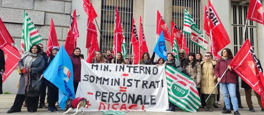 Ministero degli Interni: i somministrati in lotta contro il precariato stamattina sono stati nuovamente ricevuti dal vice Prefetto - Lombardia