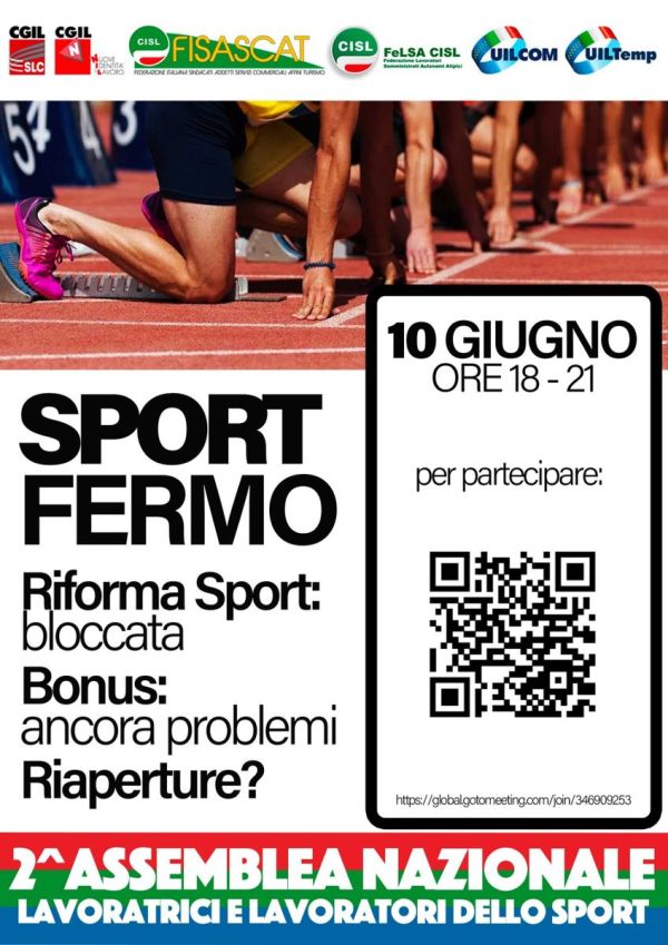 Sport Fermo: Seconda assemblea nazionale lavoratori e lavoratrici dello sport
